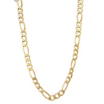 Jordan Blue Men's 14k Gold Figaro Chain Necklace
