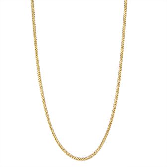 Jordan Blue Men's 14k Gold Wheat Chain Necklace
