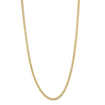 Jordan Blue Men's 14k Gold Wheat Chain Necklace