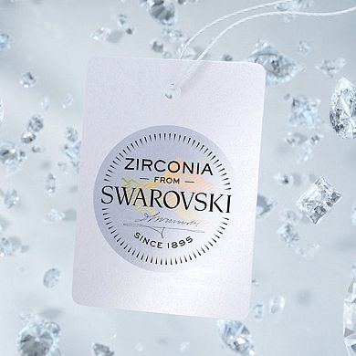 14k Gold Swarovski Zirconia Stud Earrings