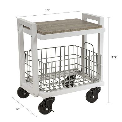 Atlantic 2-Tier Narrow Storage Cart