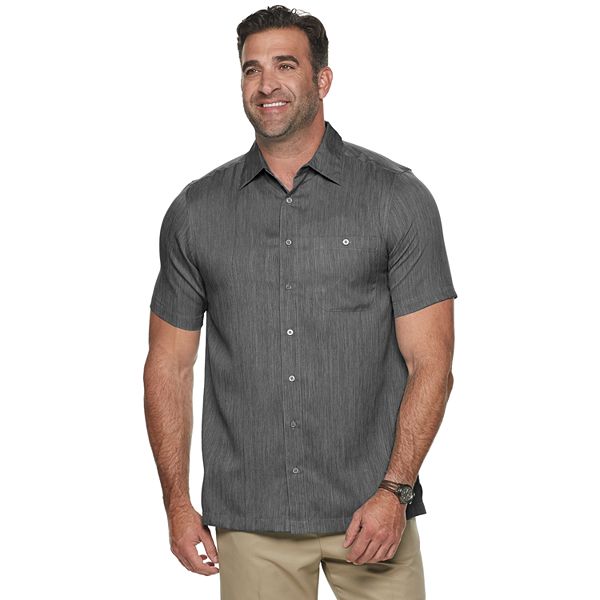 Big & Tall Haggar® Classic-Fit Microfiber Button-Down Shirt