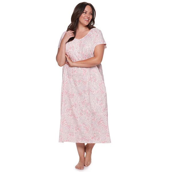Plus Size Croft & Barrow® Smocked Nightgown