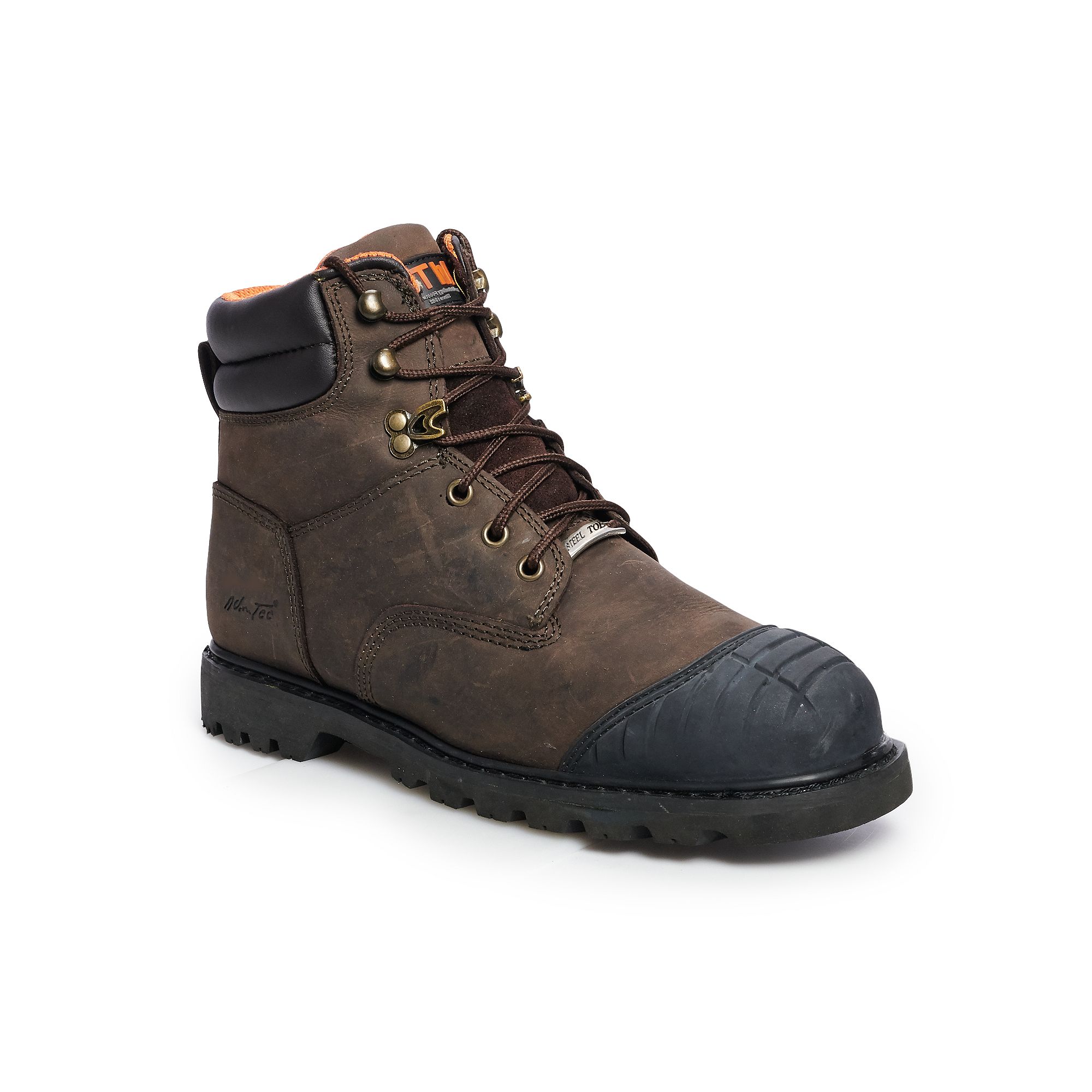 AdTec 1018 Mens Steel Toe Work Boots, Size: 11.5 Medium, Brown