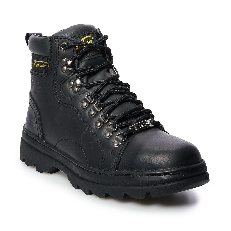 AdTec 1980 Mens Steel Toe Hiking Boots, Size: 14 Wide, Black