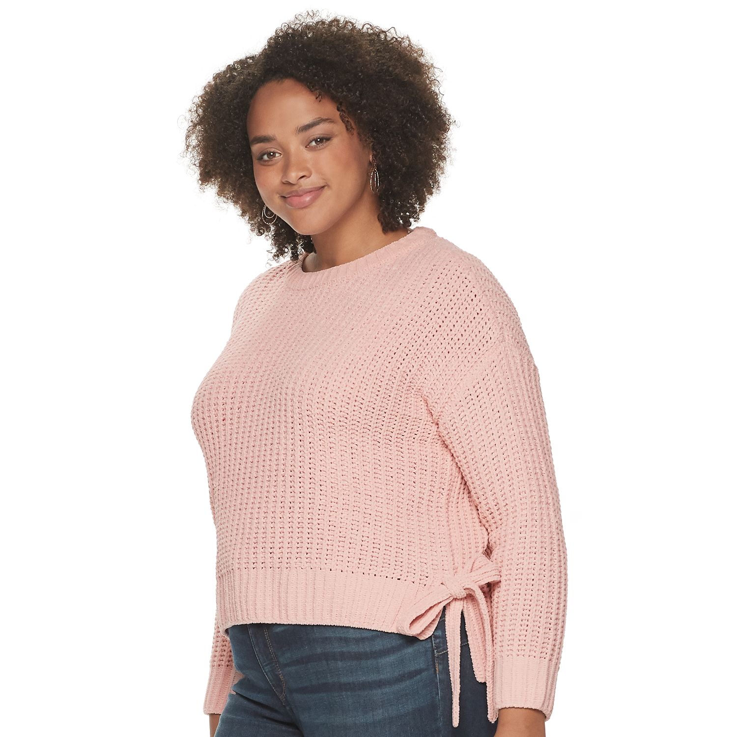 plus size high low sweater