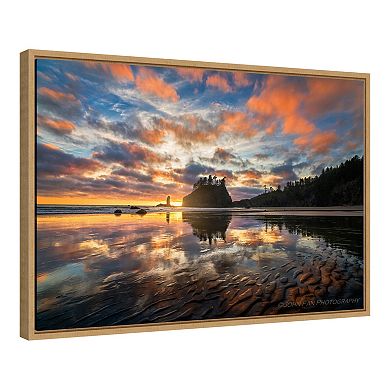 Amanti Art Sunset Symphony Framed Canvas Wall Art