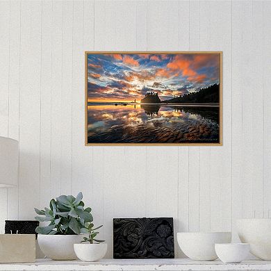 Amanti Art Sunset Symphony Framed Canvas Wall Art