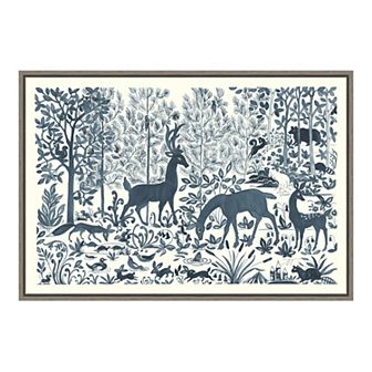 Amanti Art Forest Life I Framed Canvas Wall Art