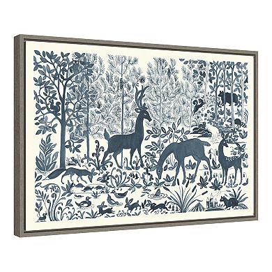 Amanti Art Forest Life I Framed Canvas Wall Art