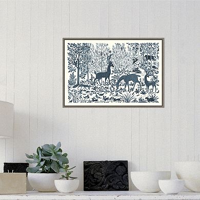 Amanti Art Forest Life I Framed Canvas Wall Art