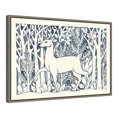 Amanti Art Forest Life V Framed Canvas Wall Art