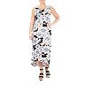 Women's Nina Leonard Printed High-Low Maxi Dress