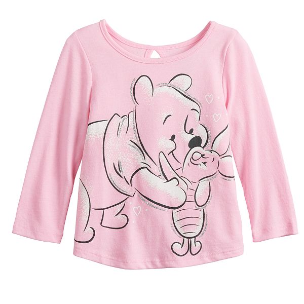 Disney's Winnie The Pooh Piglet & Pooh Baby Girl Graphic Tee by Jumping ...