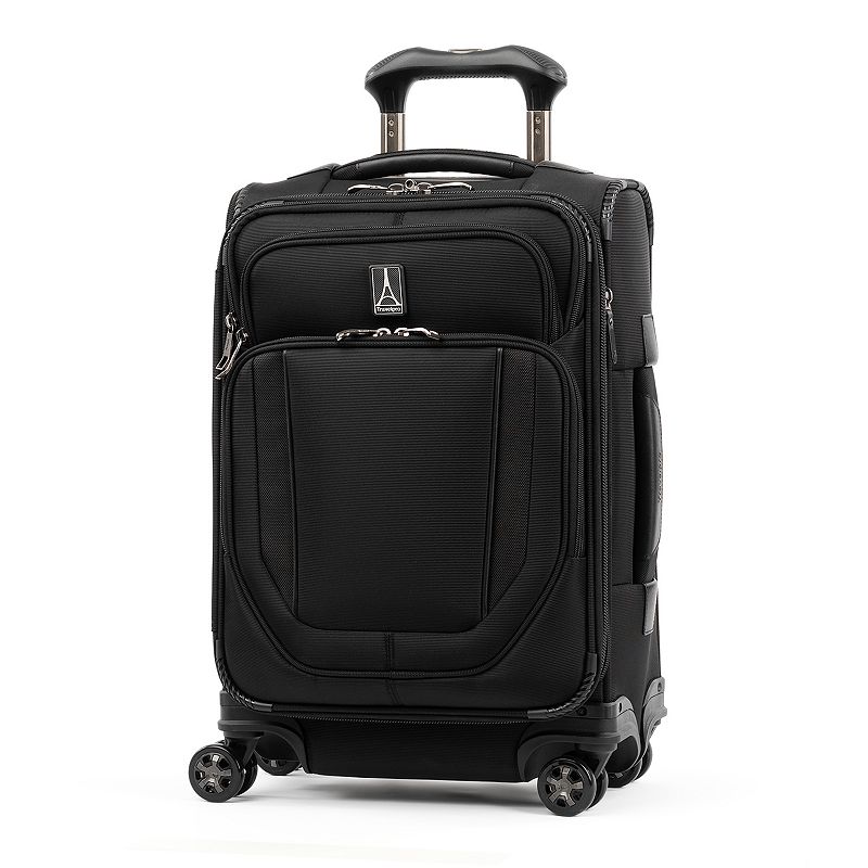 Travelpro Crew Versa Pack Expandable Suiter Spinner Luggage, Black, 25 INCH