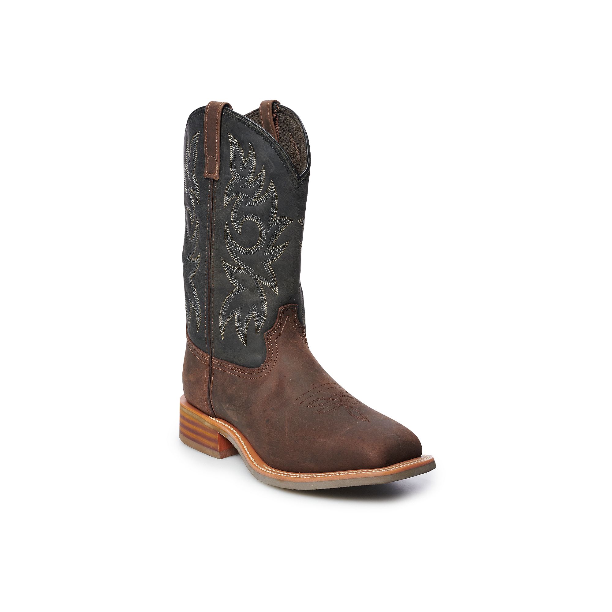 AdTec 9859 Mens Western Boots, Size: 9 Medium, Black Brown