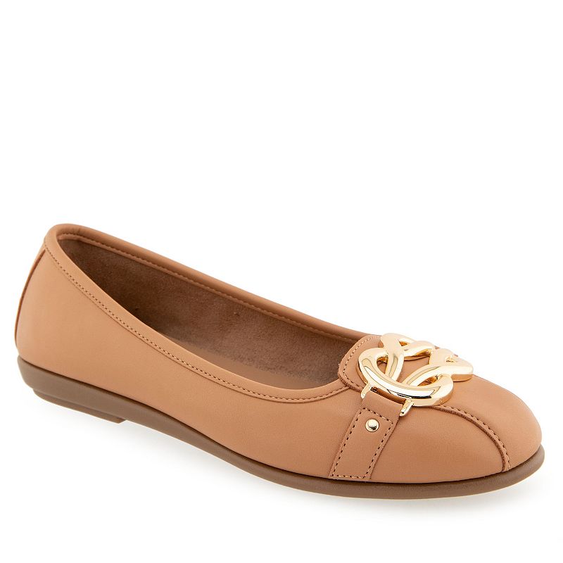 Aerosoles Big Bet Women's Flats, Size: 11 Wide, Natural