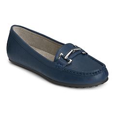 kohls navy flats