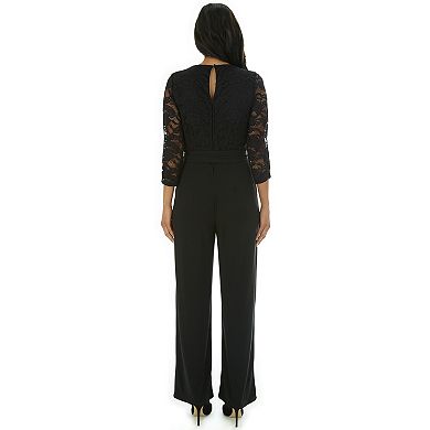 Women's Apt. 9® Lace-Bodice Jumpsuit