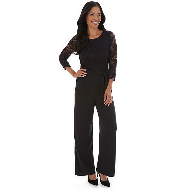 Women's Apt. 9® Lace-Bodice Jumpsuit