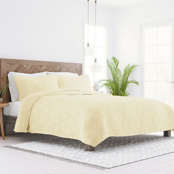 Quilted 3 Piece Coverlet Set Premium Ultra Soft The Home Collection 