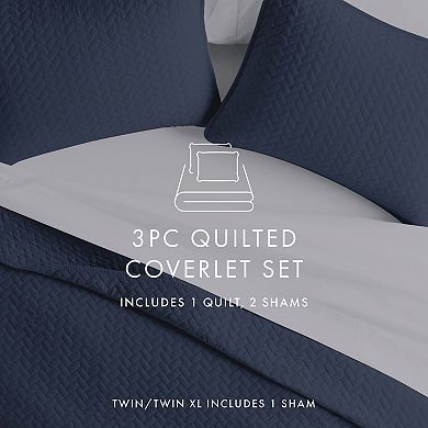 Home Collection Premium Herring Ultra Soft Quilted Coverlet Set