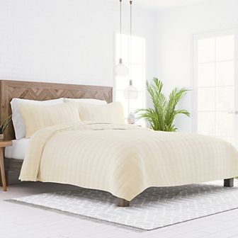 Home Collection Premium Ultra Soft Square Pattern Quilted Coverlet Set