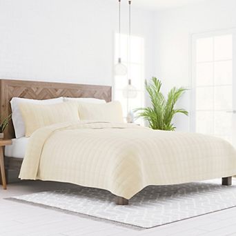 Home Collection Premium Ultra Soft Square Pattern Quilted Coverlet Set