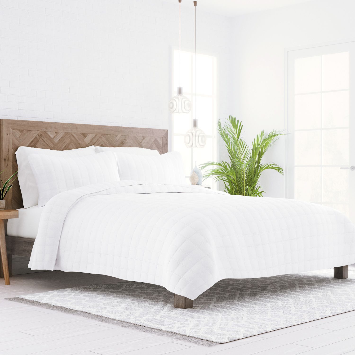 Image for Home Collection Premium Ultra Soft Square Pattern Quilted Coverlet Set at Kohl's.