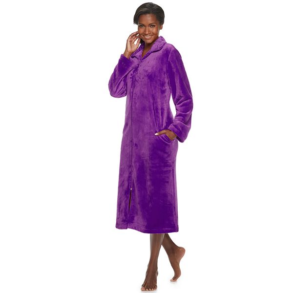Women's Croft & Barrow® ZipFront Plush Robe