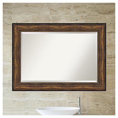 Amanti Art Ballroom Bronze Bathroom Vanity Wall Mirror