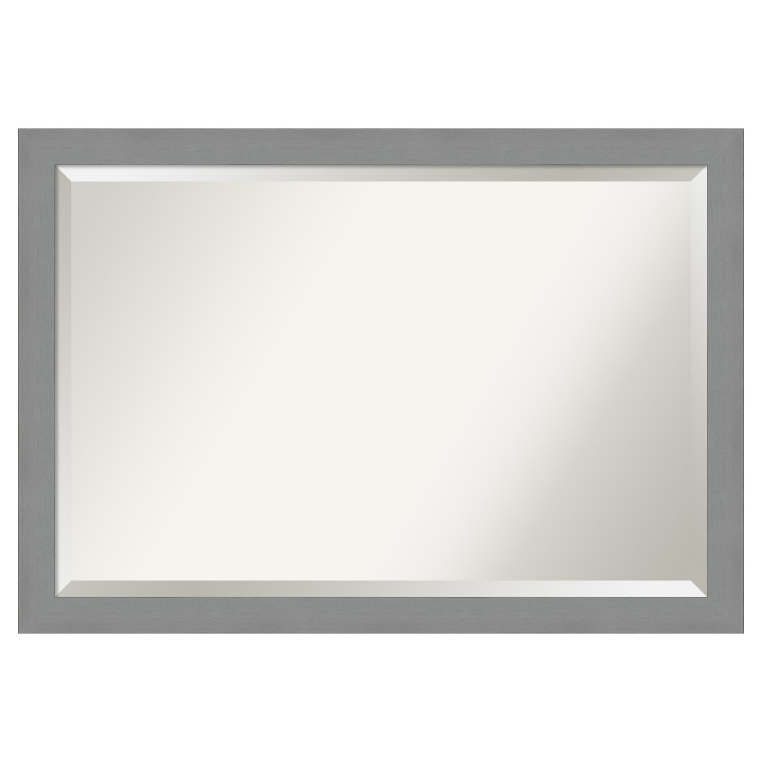 brushed nickel mirror