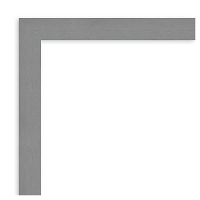 Amanti Art Brushed Nickel Bathroom Vanity Wall Mirror