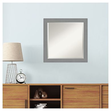 Amanti Art Brushed Nickel Bathroom Vanity Wall Mirror