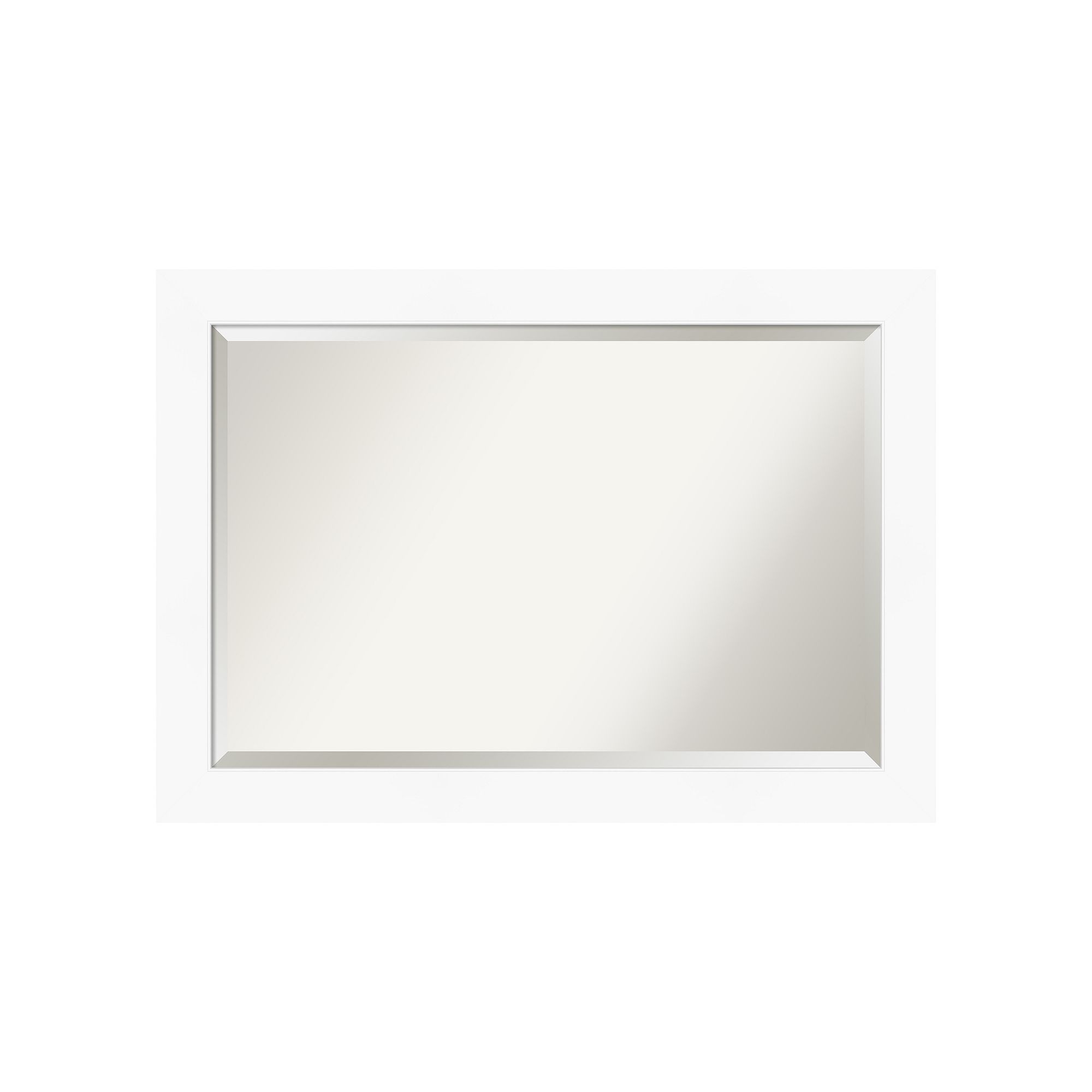 Amanti Art Cabinet White Bathroom Vanity Wall Mirror