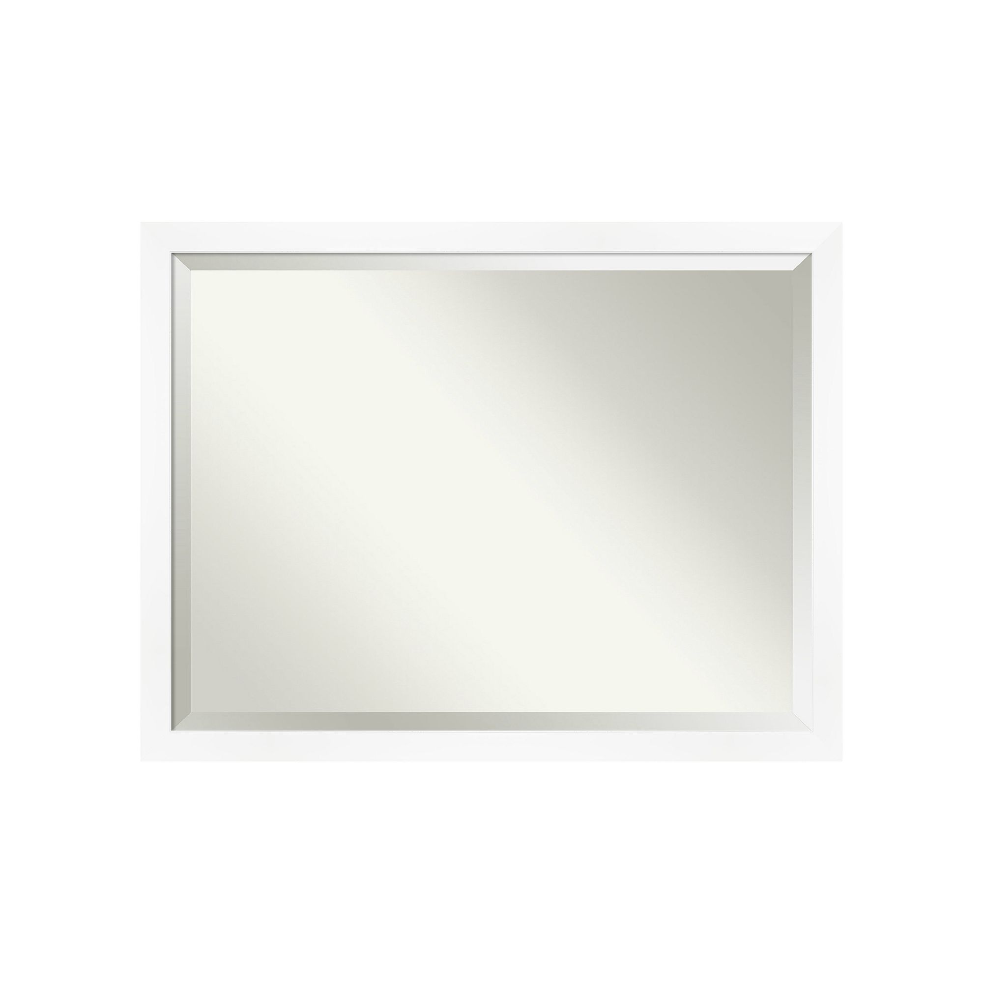 Amanti Art Narrow Cabinet White Bathroom Vanity Wall Mirror