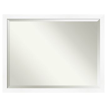 Amanti Art Narrow Cabinet White Bathroom Vanity Wall Mirror