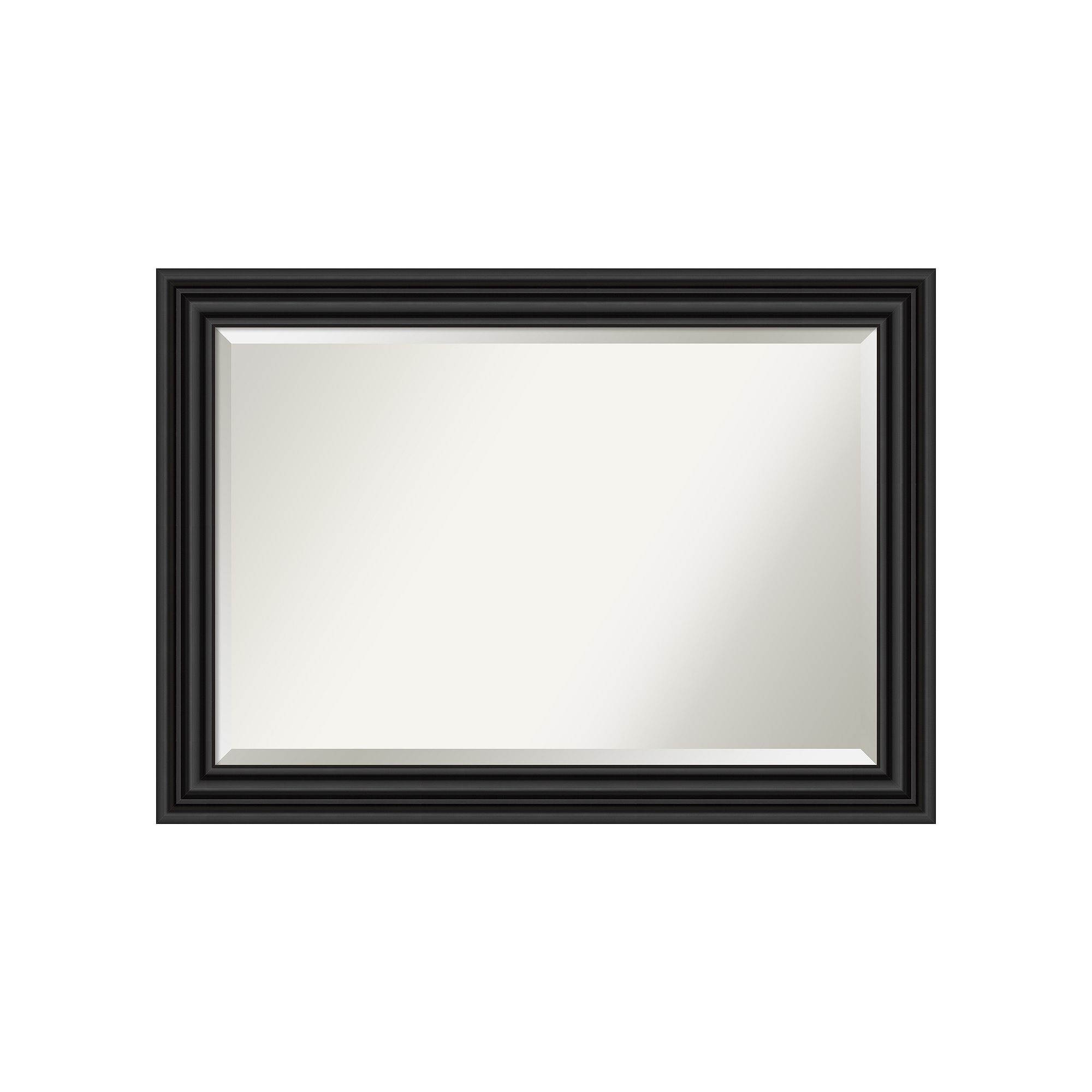 Amanti Art Colonial Black Bathroom Vanity Wall Mirror
