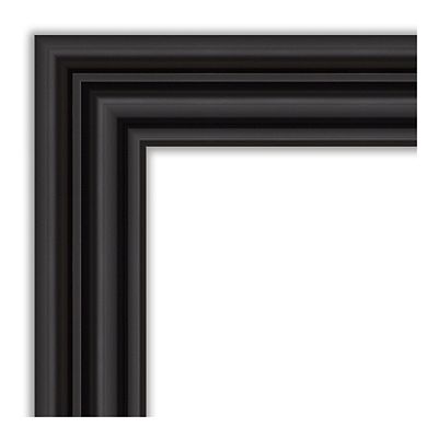 Amanti Art Colonial Black Bathroom Vanity Wall Mirror