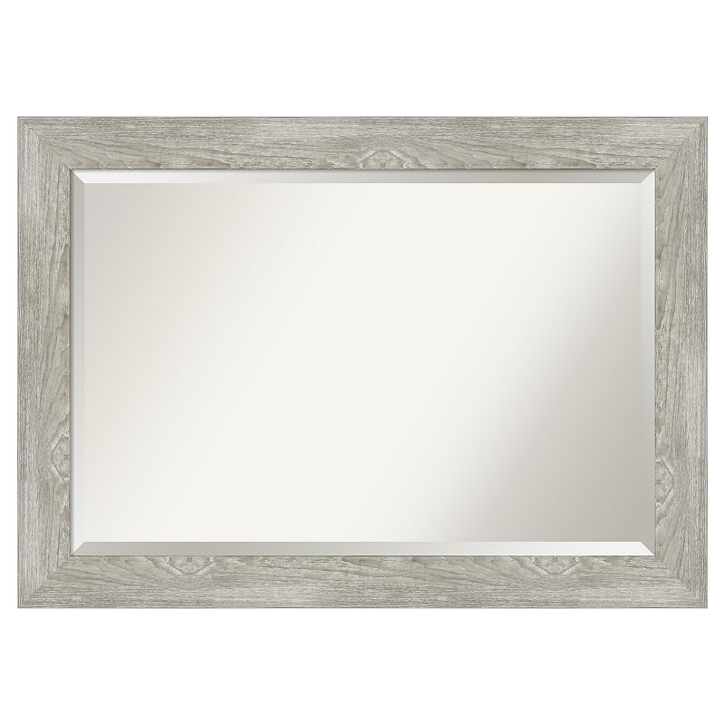 Amanti Art Dove Greywash Bathroom Vanity Wall Mirror, 22X26