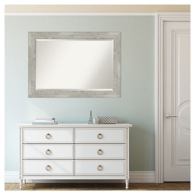 Amanti Art Dove Greywash Bathroom Vanity Wall Mirror