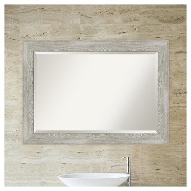 Amanti Art Dove Greywash Bathroom Vanity Wall Mirror