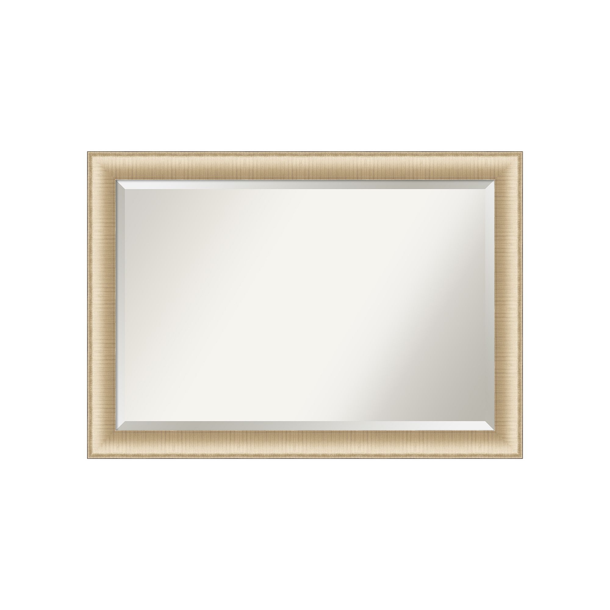 Amanti Art Elegant Honey Brushed Bathroom Vanity Wall Mirror