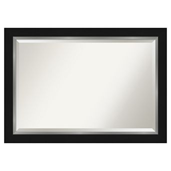 Amanti Art Eva Black Bathroom Vanity Wall Mirror