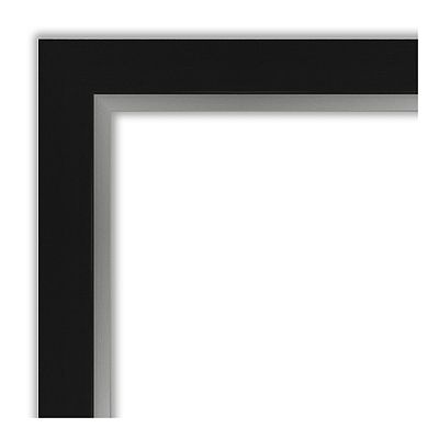 Amanti Art Eva Black Bathroom Vanity Wall Mirror