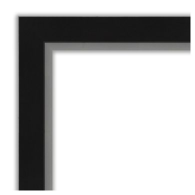 Amanti Art Narrow Eva Black Bathroom Vanity Wall Mirror