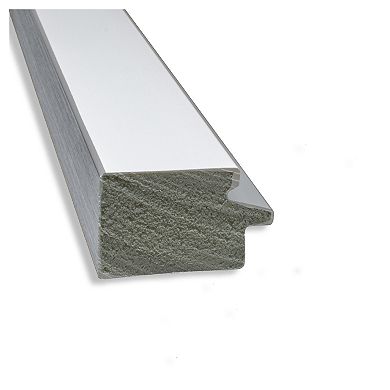 Amanti Art Narrow Eva White Silver Bathroom Vanity Wall Mirror