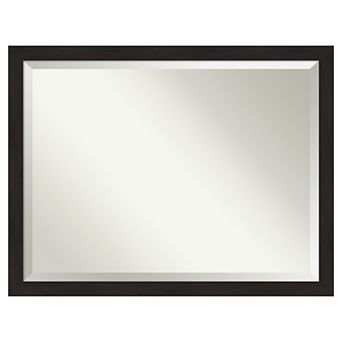Amanti Art Narrow Espresso Bathroom Vanity Wall Mirror