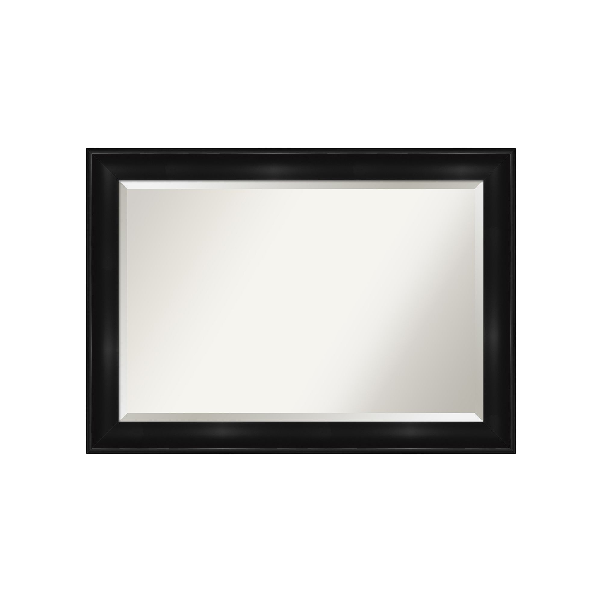 Amanti Art Grand Black Bathroom Vanity Wall Mirror