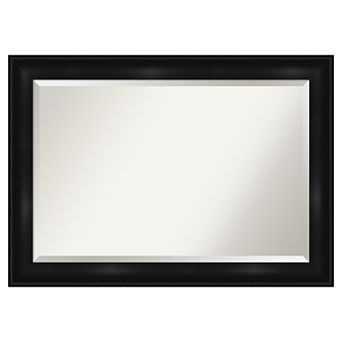 Amanti Art Grand Black Bathroom Vanity Wall Mirror
